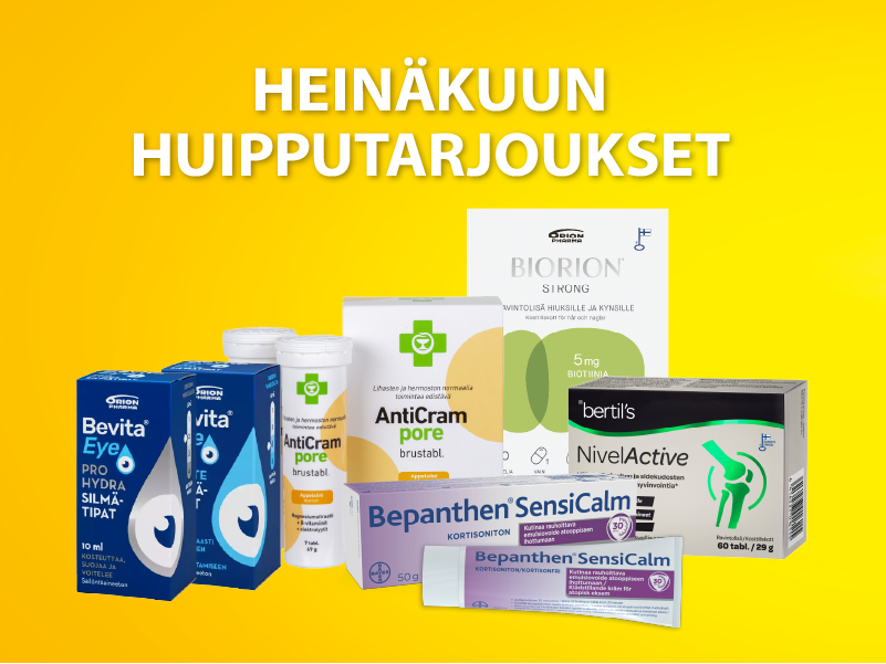 Heinäkuun huipputarjoukset